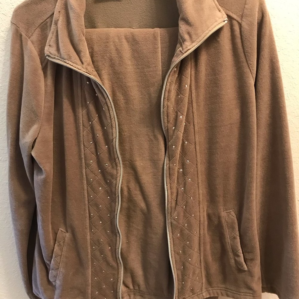 Velour 2 piece sweat suit